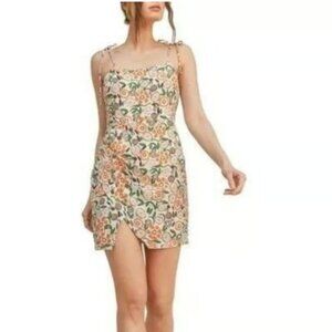 LUSH Fruit Print Tie Strap Mini Dress Size Medium NWT